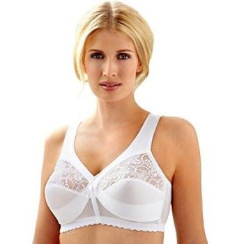 GLAMORISE Original MagicLift-Stütz-BH, Weiß, Unterwäsche für Damen, Größe 100, 1 ct