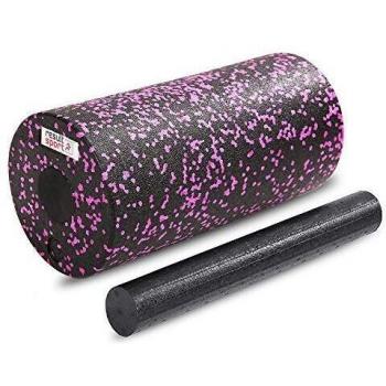 ResultSport Hybrid Foam Roller (Black/Pink