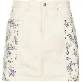 Pepe Jeans Mini Skirt High Waist Paisley Denim XL