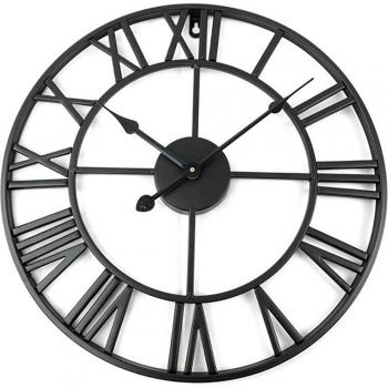 Large Black Iron Clock