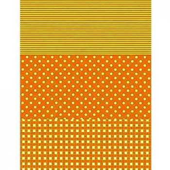 Decopatch Papier No. 545 Jaune Blanc à Pois Jaune