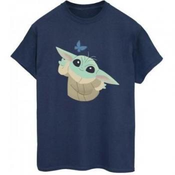 Star Wars Damen The Mandalorian Baumwoll-Boyfriend-T-Shirt