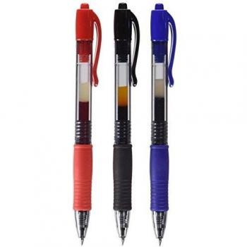Pilot G2, Set de 3 Bolígrafos de Gel, Colores Negro, Azul y Rojo
