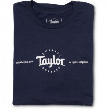 Taylor Classic T-Shirt Navy Blau XL mit grauem Logo