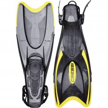 Aletas Cressi-Sub Palau Negro Amarillo