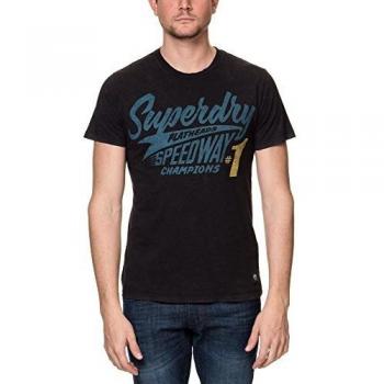 Superdry Herren T-Shirt Premium Equipment Tee, Schwarz, Größe L