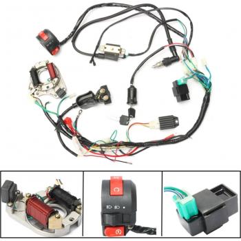 Kit de Bobina CDI y Cableado para Cuatrimoto Eléctrica 50CC-125CC