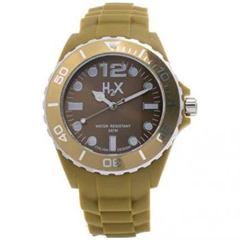 H2X SV382UV3 Sportief Horloge voor Heren – Weerbestendig, Lichtgevende Band in Khaki Groen
