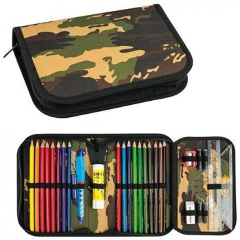 EBERHARD FABER Federmäppchen Camouflage grün, 32 Teile