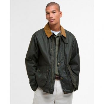 Barbour Light Wax Jacket for Men – Green – L