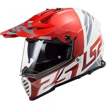 Casco LS2 Pioneer Evo Evolve Rojo y Blanco, Talla L