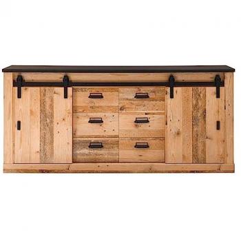 Furn.Design Sideboard Stove Used Wood Kommode mit Soft-Close 200 cm