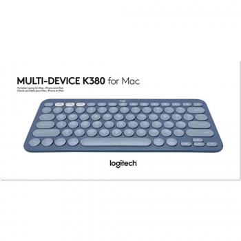 Clavier Logitech K380 pour Mac Bluetooth QWERTY Espagnol Bleu