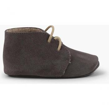 Botas de piel para bebé niño con forro de pelo