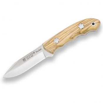 Cuchillo de camping Joker Teckel CO85, hoja de 9,5 cm Inox MOVA, cachas de olivo