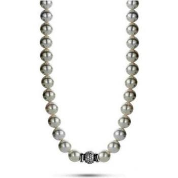 Collier Ti Sento 3814PW‑42 – Bijou argenté aux perles blanches