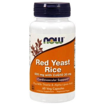 Rice Red Yeast and CoQ10, Now Foods, 60 Vegetable Capsules