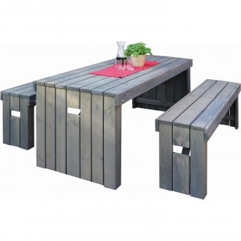 Rotterdam Patio Dining Table and Bench Set