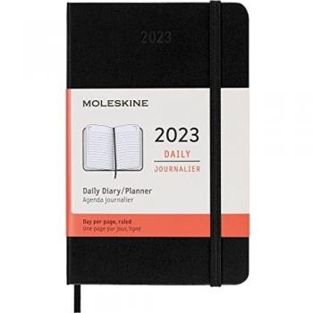 Moleskine 2023 Daily Planner, Pocket Size, Black