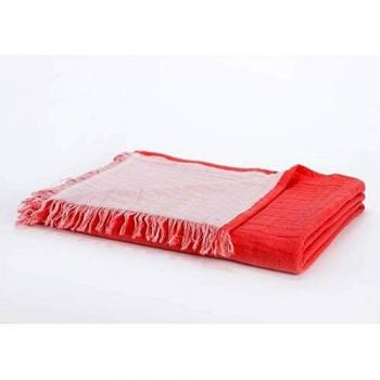 Plaid Bicolor Orange 130x170