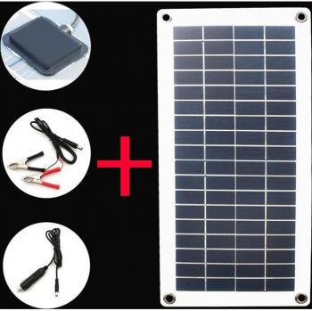 Panel Fotovoltaico 10W 12V con Regulator de Batería y USB