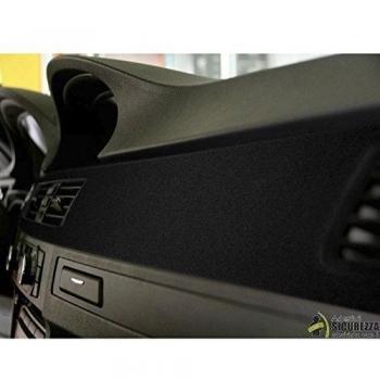 Film velour negro adhesivo para decoración de moto – 200 mm × 2 m