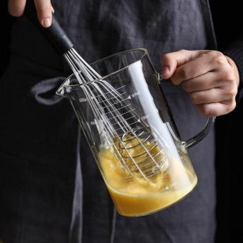Clear Glass Measuring Cup with Scale
