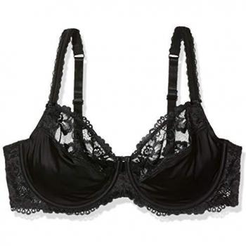 Sassa Damen BH mit Bügel, Schwarz, 85B