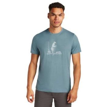 Icebreaker Merino 150 Tech Lite Polar Paddle T-Shirt Herren Blue Ash L