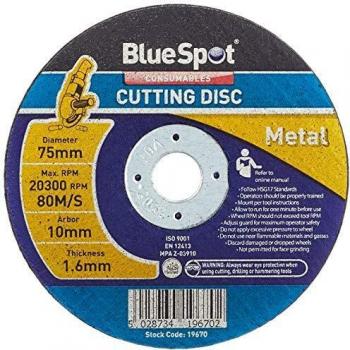 Blue Spot Tools 75MM Metal Cutting Disc