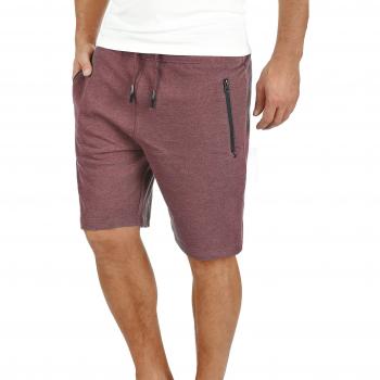!Solid Taras Herren Sweatshorts Kurze Hose Jogginghose Mit Verschließbaren Eingriffstaschen Und Kordel Regular Fit, Größe:M, Farbe:Wine