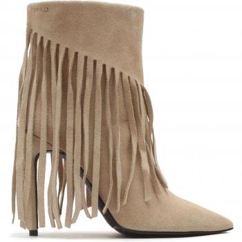 PINKO Olympe Tronchetto PE 23 BLKS1 100573 Stivali Texani Beige