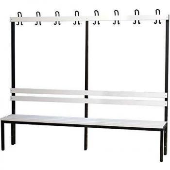 Panca per spogliatoi in PVC con schienale