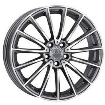 Almohadilla de aleación MAK KOMET 9x19, 5x112, ET30, GUN METALIC con cara espejo