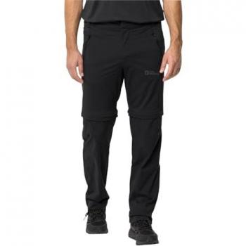 Jack Wolfskin Herren Trekkinghose Glastal Zip-Off Schwarz Größe 58