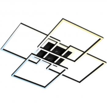 Briloner Leuchten LED-Deckenleuchte FRAME S, 72,4x72,4 cm, schwarz