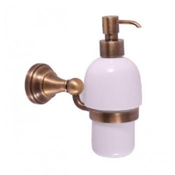 MORAVA Distributeur de savon rétro en bronze 18,1x7,15x19 cm