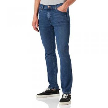 Pantalones Vaqueros Wrangler Larston Corte Slim Azul