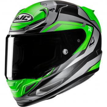 Casco Moto Integrale HJC RPHA12 Brels MC4HSF Grigio-Verde XXL