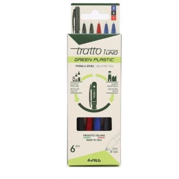 Penna a sfera Tratto 1 Green Plastic