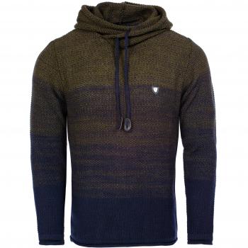 CRSM angenehmer Herren Strick-Hoodie 7396 Khaki XXL