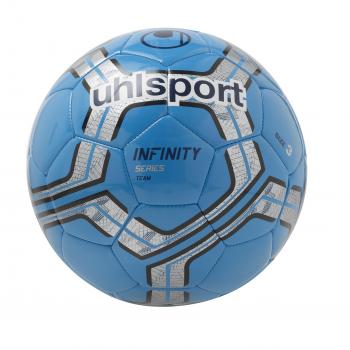 Uhlsport Balón de Fútbol Infinity Team Infantil Negro (Cian) / Plateado Talla 3