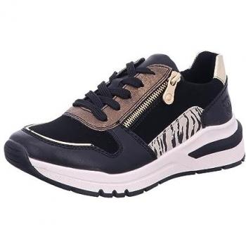 Rieker Keilsneaker für Damen, schwarz, kombiniert