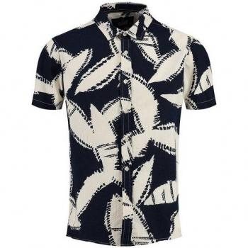 Módulo de estilo Key Largo: Camisa MSH SPARX (Ecru + Naval)