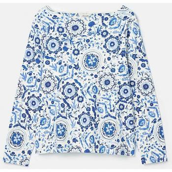 Joules Harbour Blue Long Sleeve Blouse – Floral Pattern, UK Size 10
