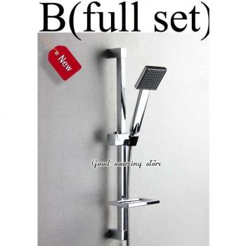 Shower Set with 60cm Square Sliding Rod