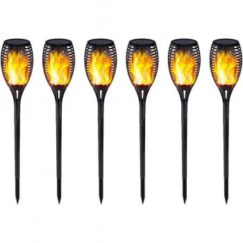 Solar-Lampe mit tanzender Flamme für den Außenbereich