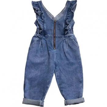 Kids' Ruffled Bib Overalls