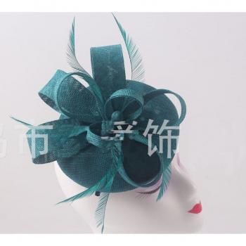 Mingli Glamour: Sombrero de Cambric y Plumas Azules