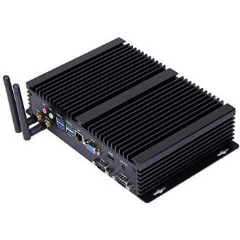 Mini PC HUNSN Sin Ventilador, Intel Core I3 5005U, Windows 10 Pro/Linux Ubuntu, IM03, WiFi AC/BT4.0/VGA/HDMI/LAN/2COM RS232/3USB2.0/4USB3.0,